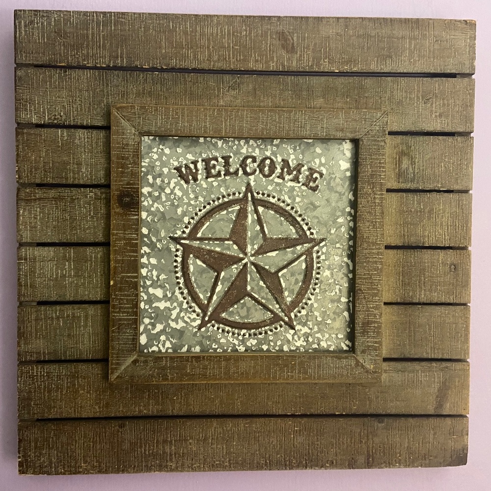 Welcome sign decor